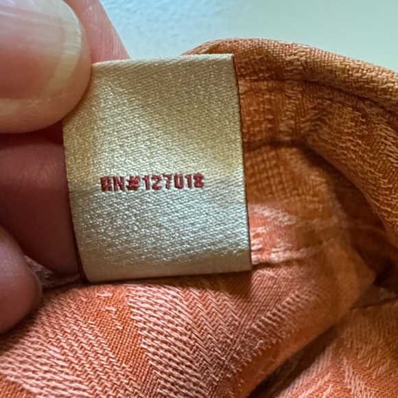 Jamaica Jaxx 100% Silk Men's Rust Orange Button Down Shirt like new! Sz XL - Picture 9 of 10